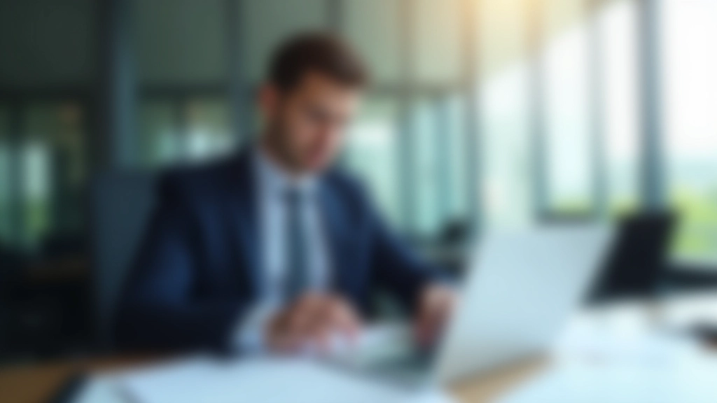 Business analyst reviewing financial reports and debt calculations on desktop computer in modern office environment