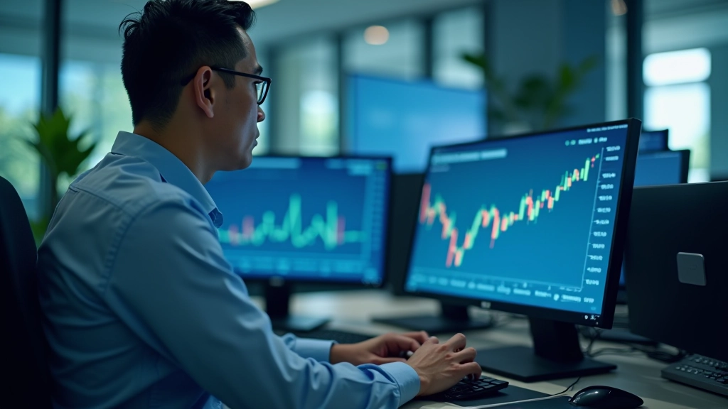 Financial analyst examining debt and credit rating data