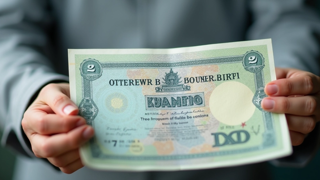 Close-up of official Malaysian government bond certificate with security features and denomination clearly visible